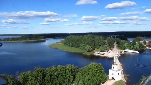 Селигер с колокольни Нило-Столобенского монастыря