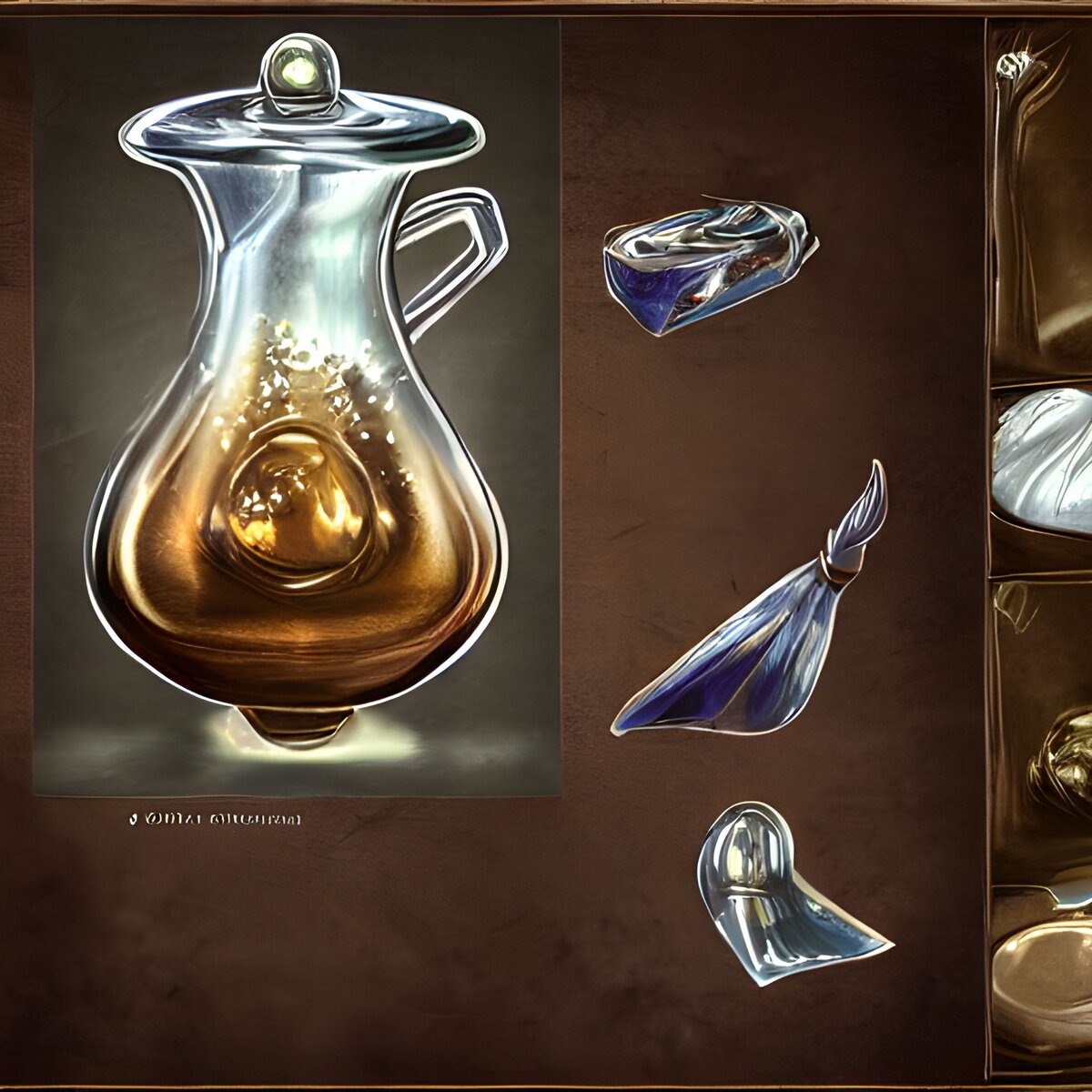 Вот так видит профессию зельевара нейросеть. Красота, по-моему. Что-то волшебное в этои флаконе, точно поможет головушке Яра)