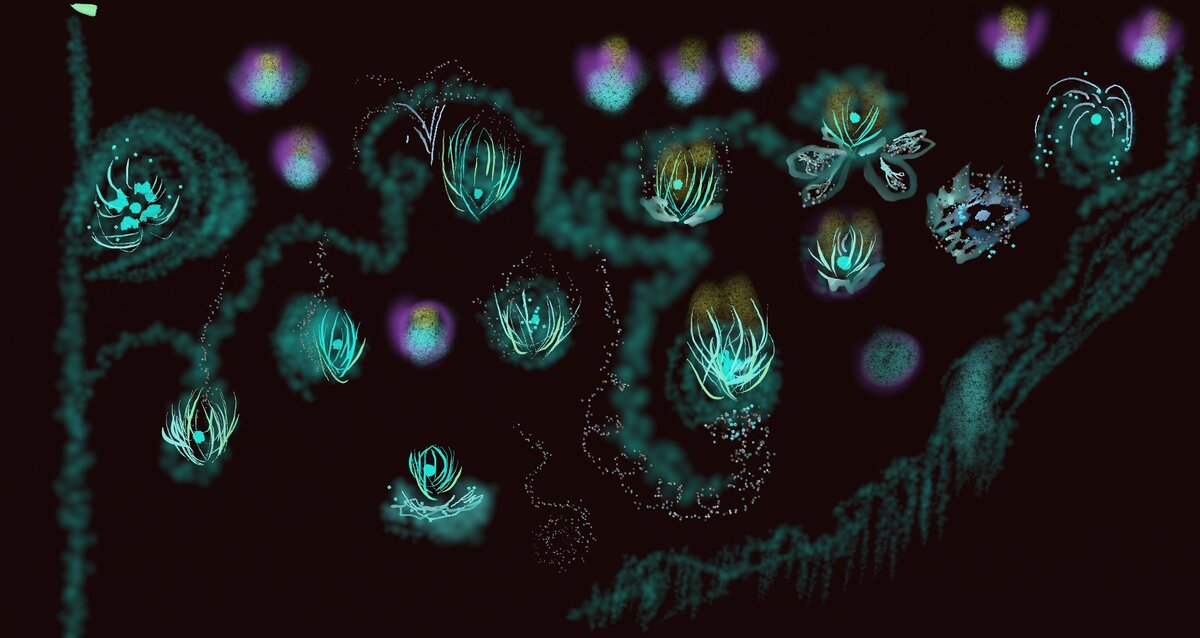 Такое красивое свечение - волшебство или фонарики в ночи , а может феи летают из сказок ...