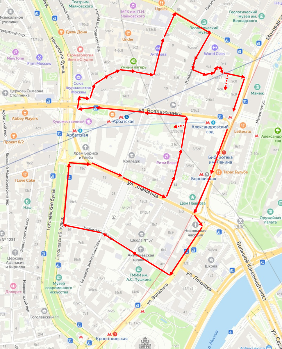 Пешком по москве дзен