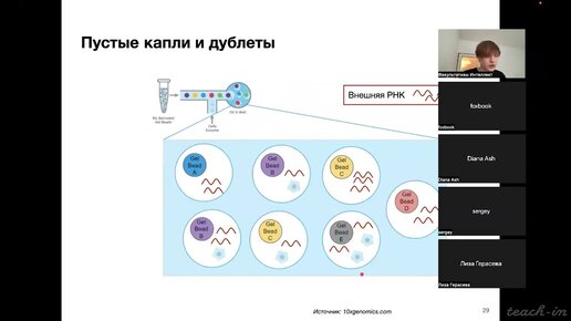 Исаев С.В. - Анализ транскриптомных данных - Лекция 7. Транскриптомика одиночных клеток. Часть 2