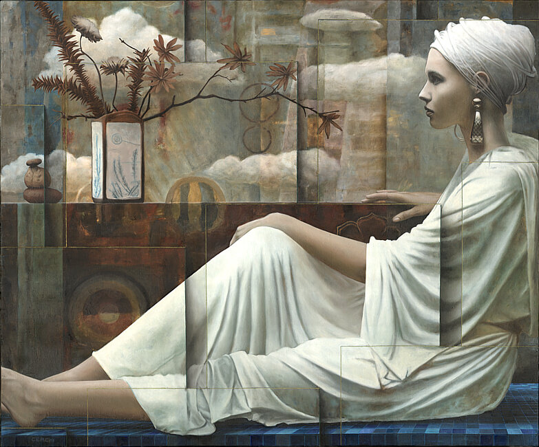 Серджио Черчи (Sergio Cerchi). Облака. Масло, холст. 100х120 см.