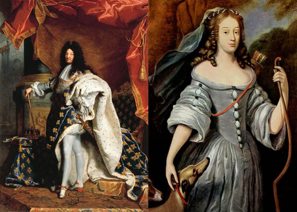 Людовик Четырнадцатый и Луиза-Франсуаза де Ла Вальер