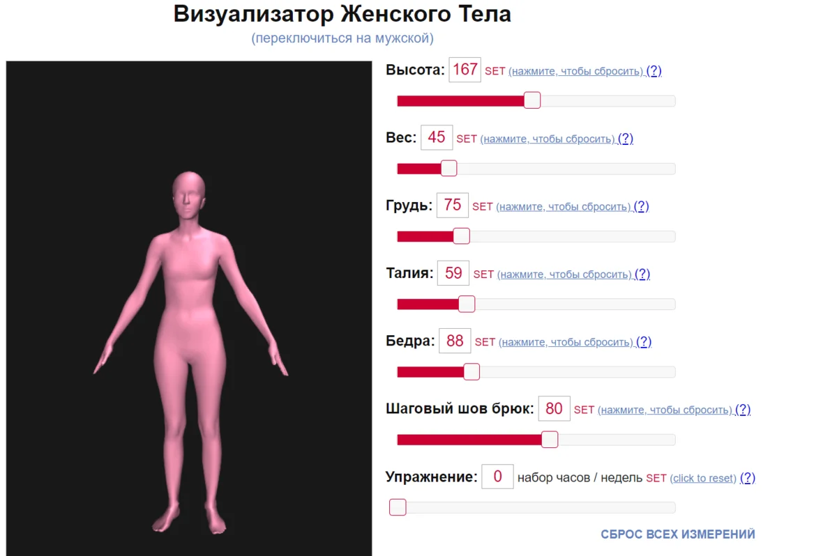 Слепила своё тело мечты в 3D: делюсь сайтом 