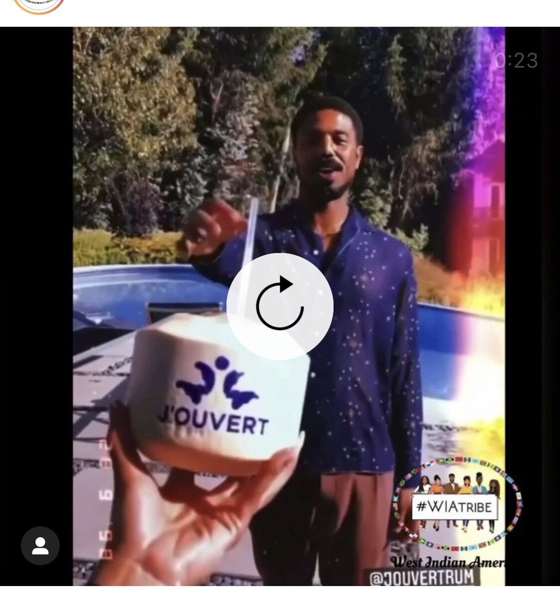 Фото Instagram, Майкл Б.Джордан представляет свой ром J'Ouvert 