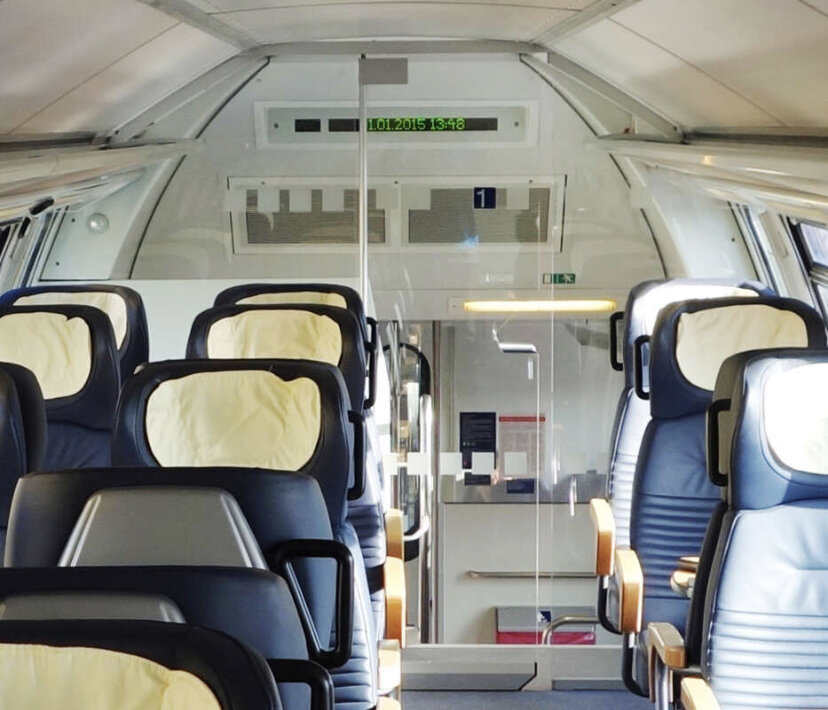 Так выглядят сиденья в первом классе 