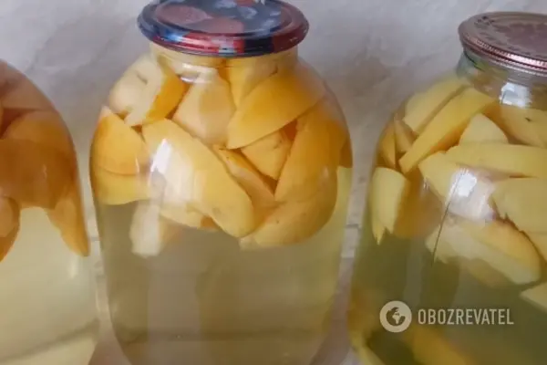 Готовый компот в банках