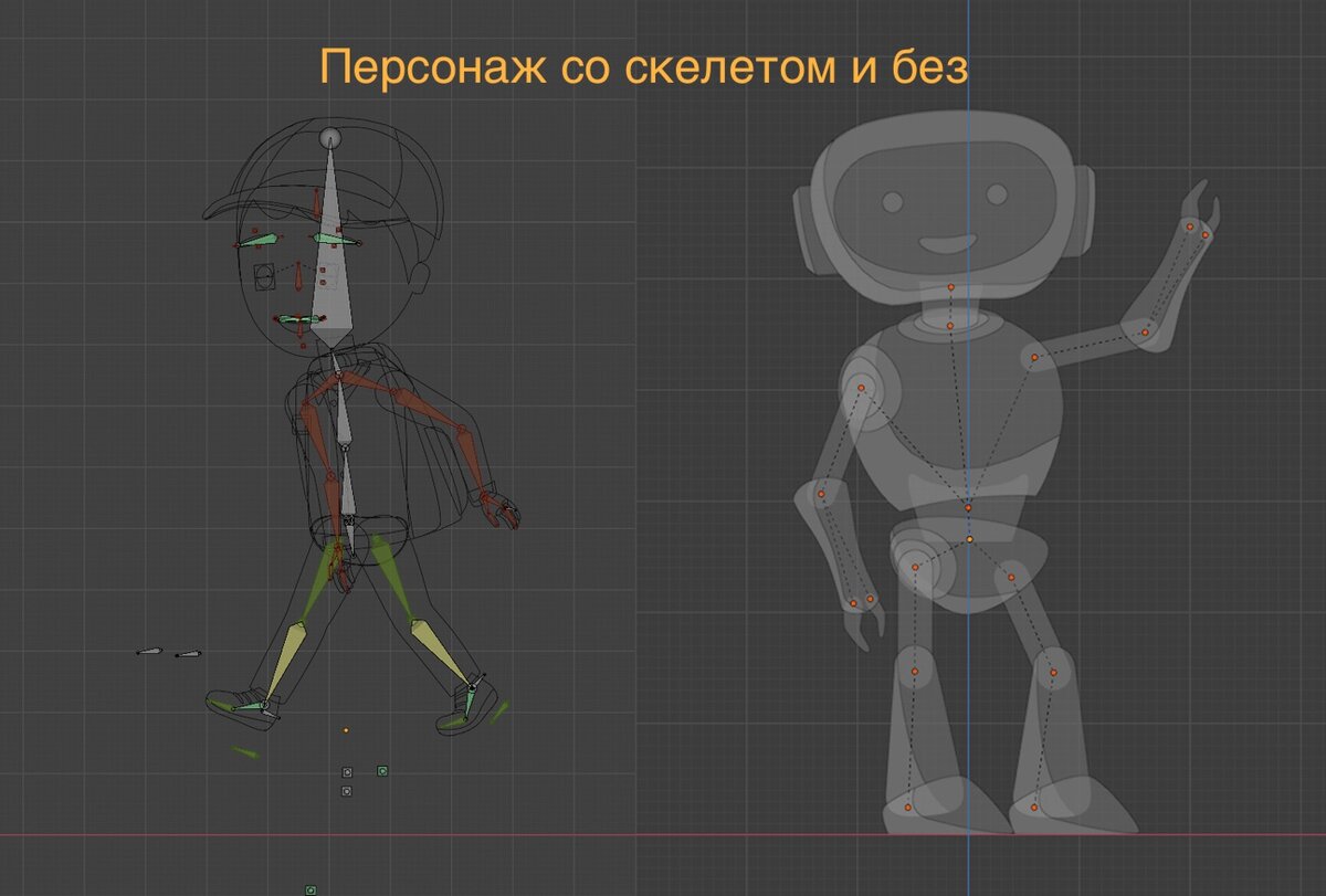 Знакомство со скелетным ригом простого 2D персонажа в Blender | Персонаж  Корги | Cartoon Skill | Дзен