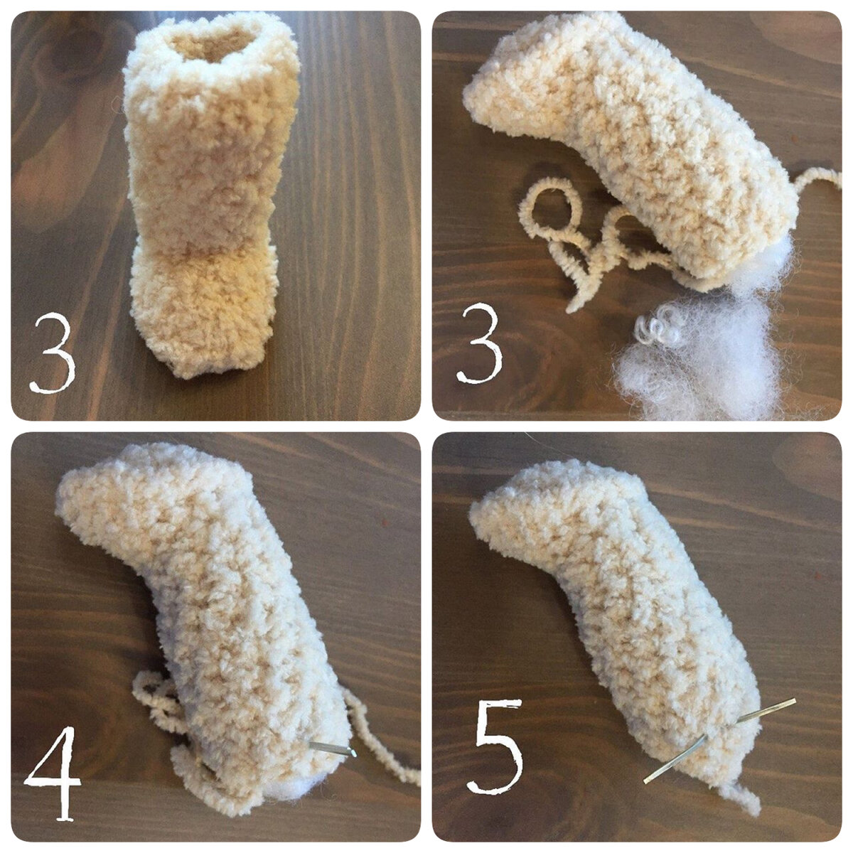 Сапожок-лапка, набиваю