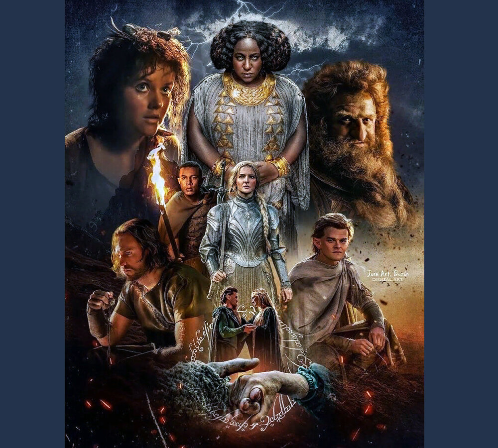 Фанарт. "Властелин колец: Кольца власти". Источник i.pinimg.com 