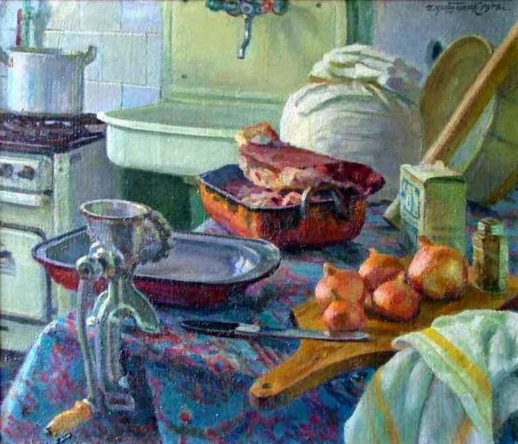 Исаак Цыбульник, "Будут пельмени!" 1978 год.