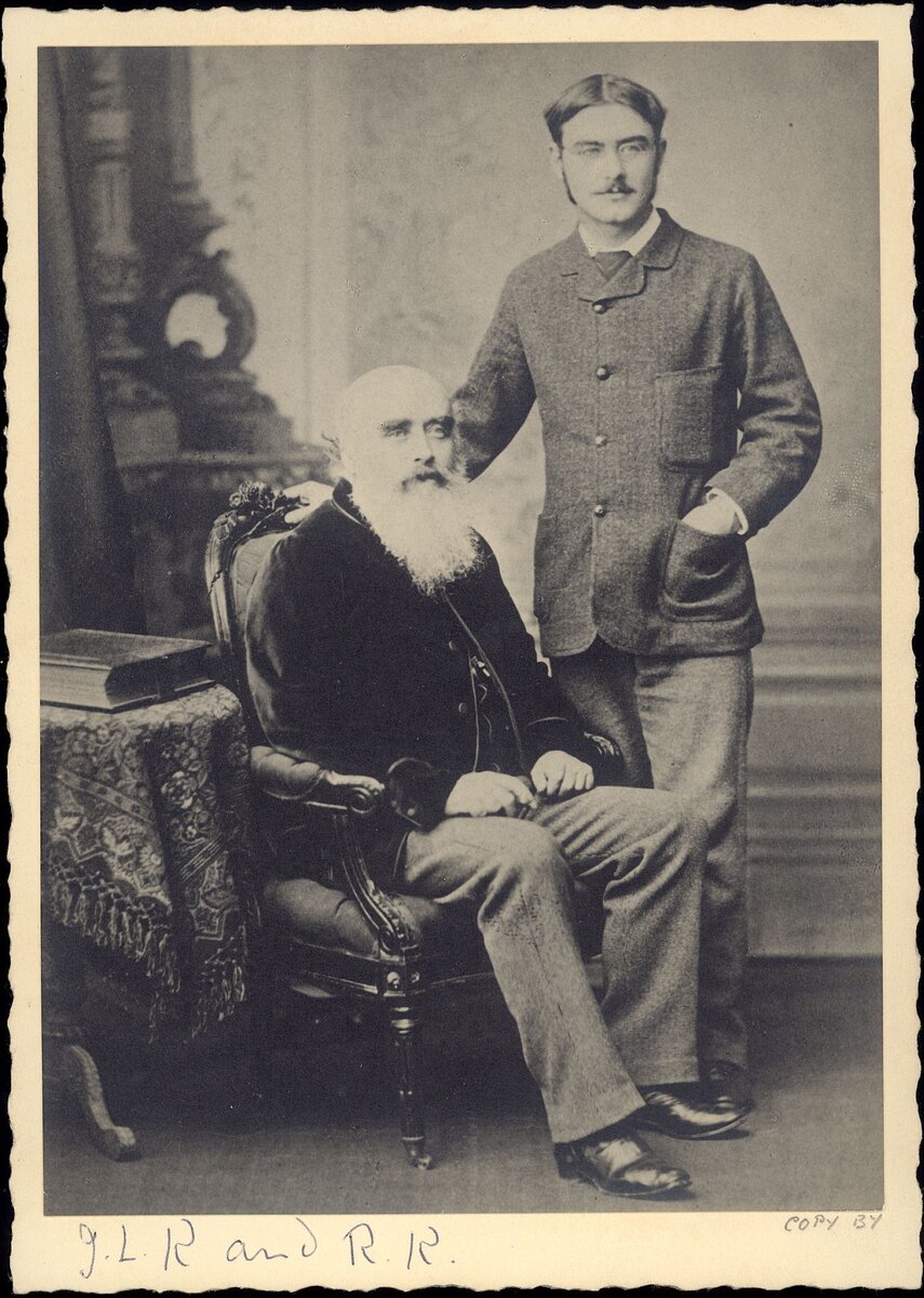 Отец и сын Киплинги. Изображение из сети Интернет