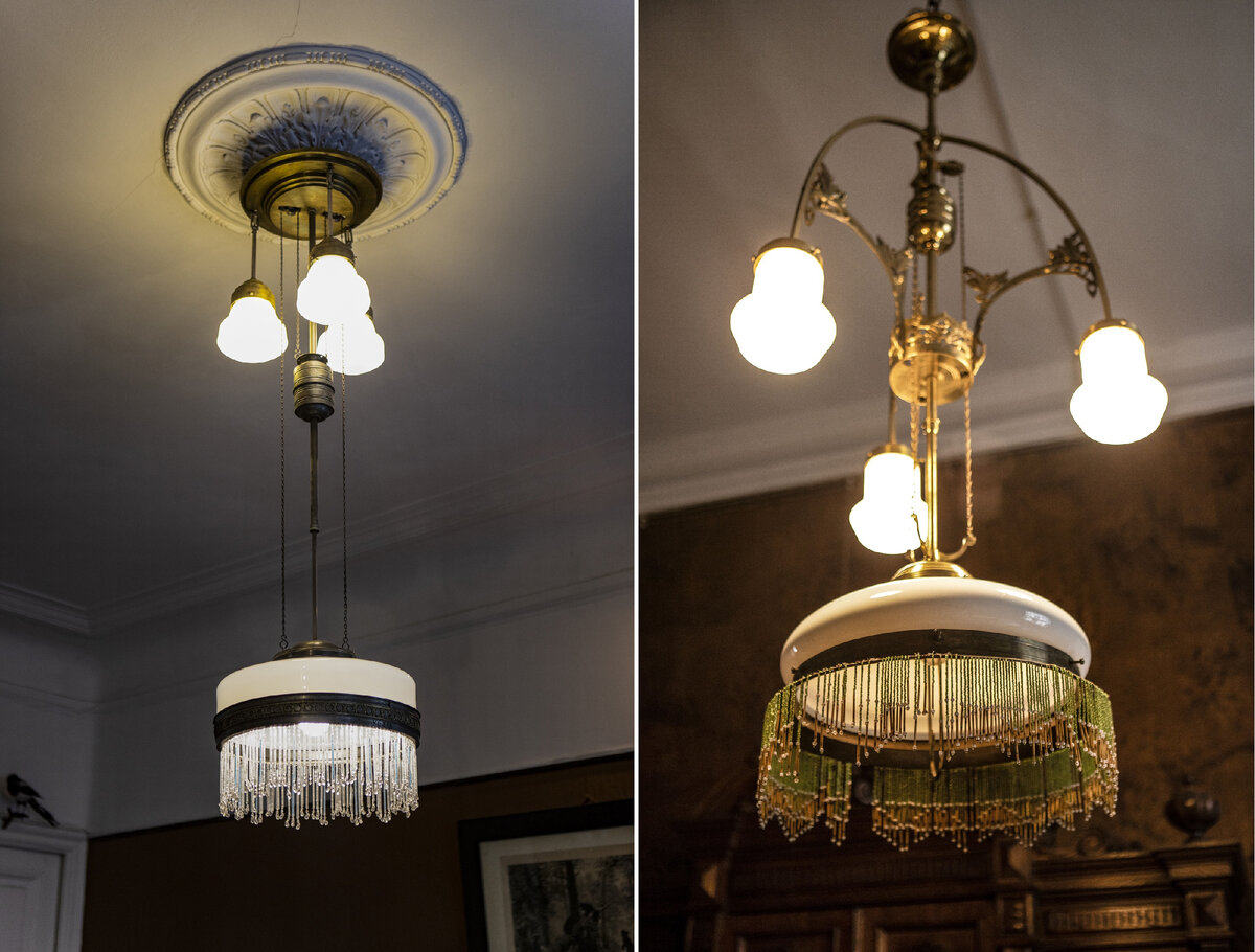 Люстры с подвесками. 