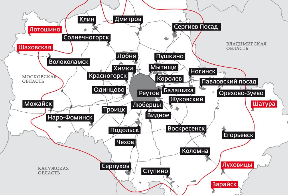 Зоны урбанизации территории города москвы схема 1