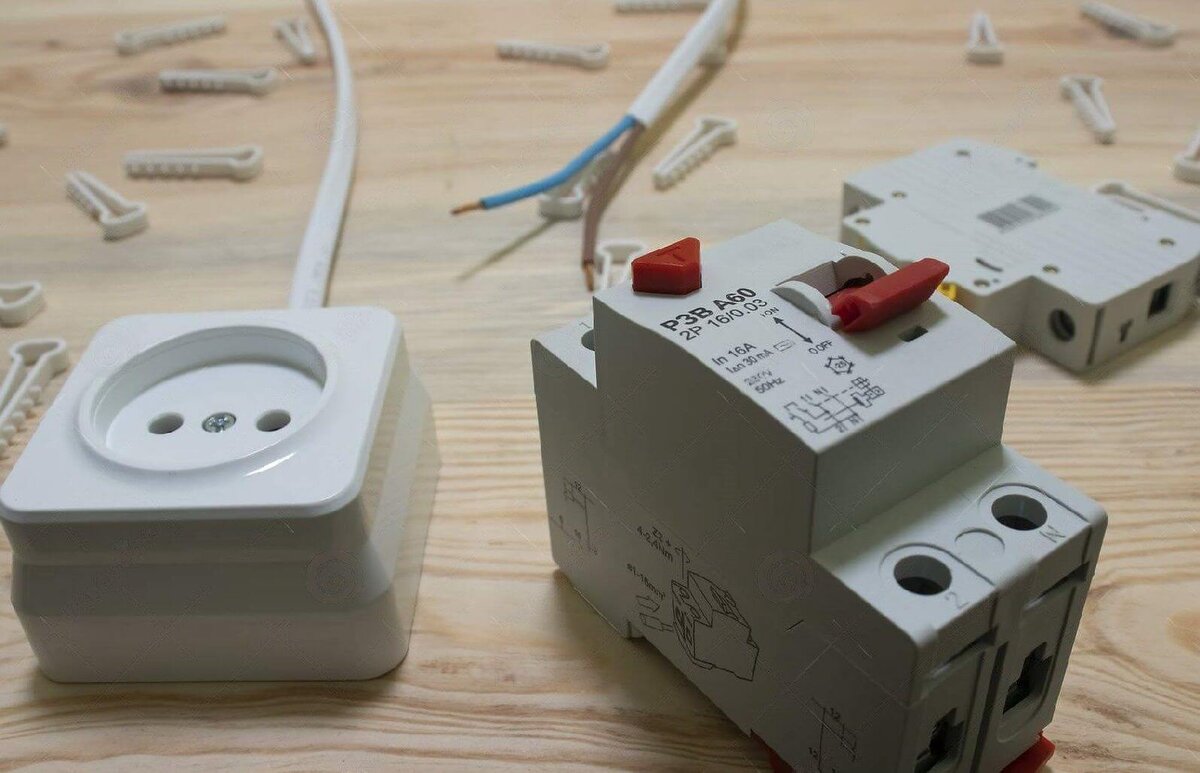 Процесс подключения УЗО

