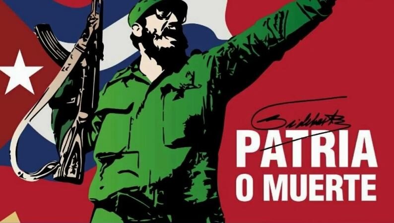 Фидель Кастро, плакат, Куба (иллюстрация из открытых источников)