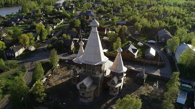 Рис.2. Вид на Собор Успения Пресвятой Богородицы, город Кемь