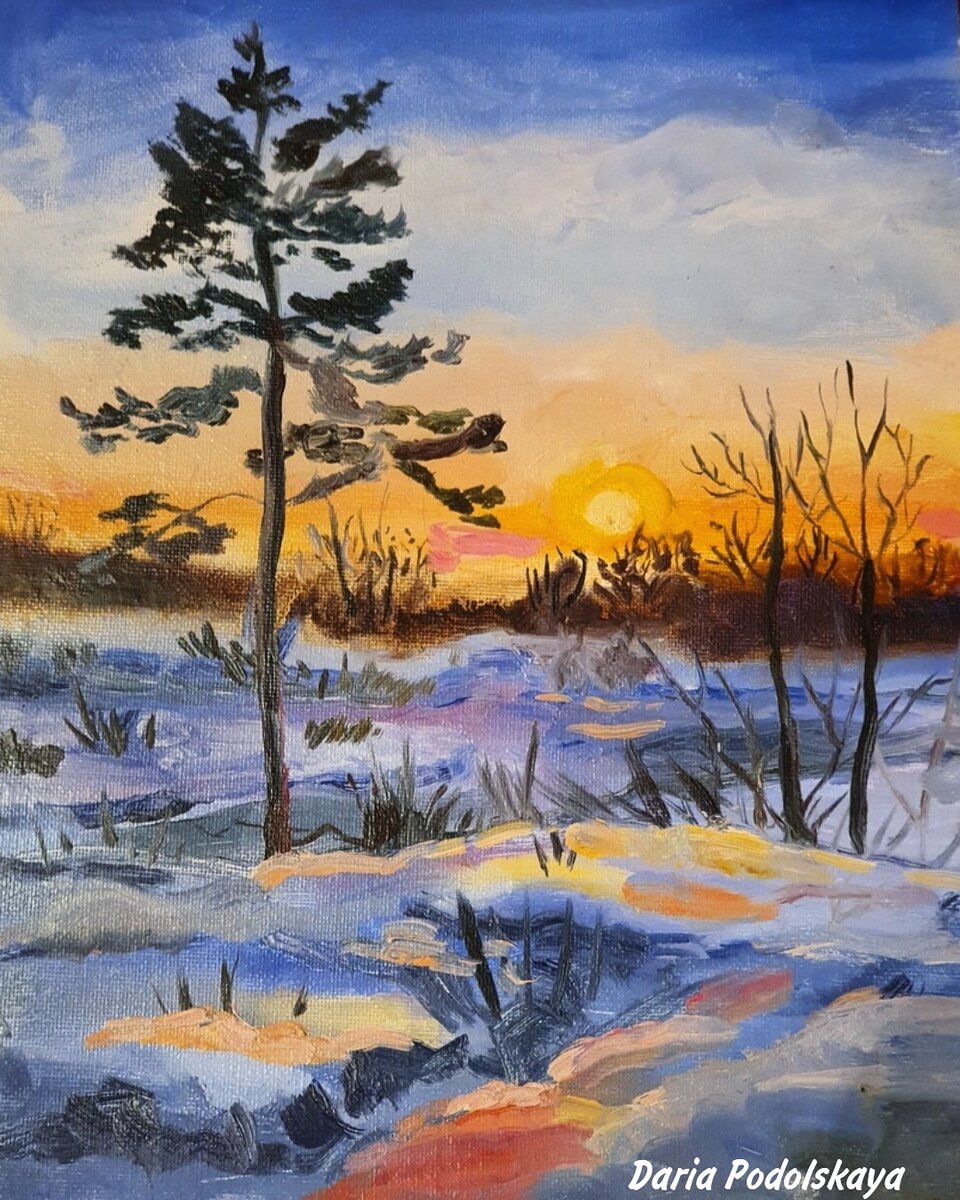 Закат в посёлке Лесное
