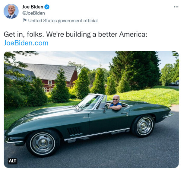 Публикация Джо Байдена в "Твиттере". Фото © Twitter / Joe Biden