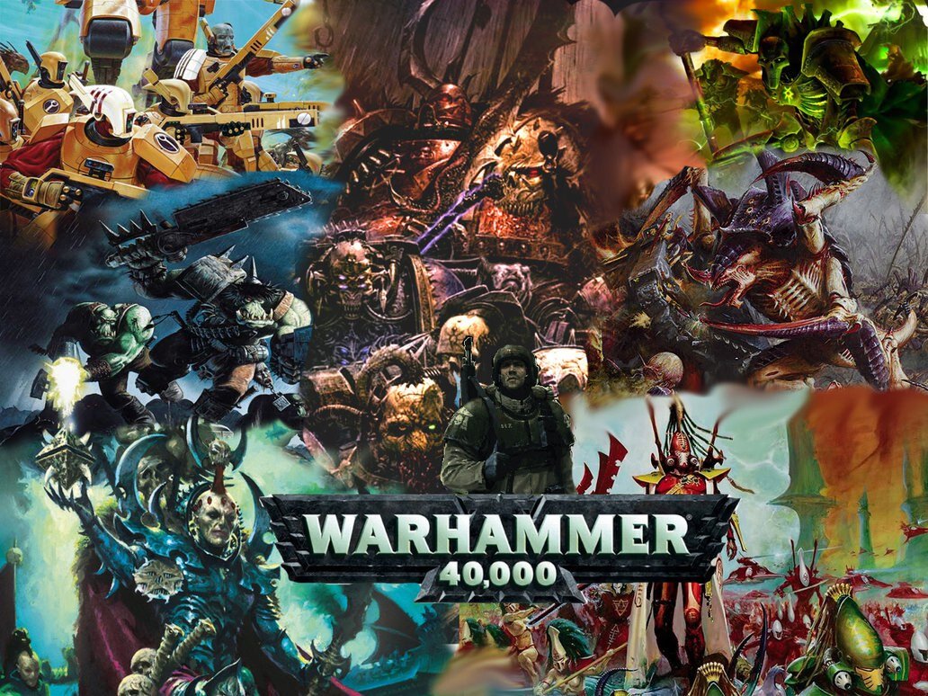 Вот они - стороны конфликта Warhammer 40 000. Ну красавцы же!