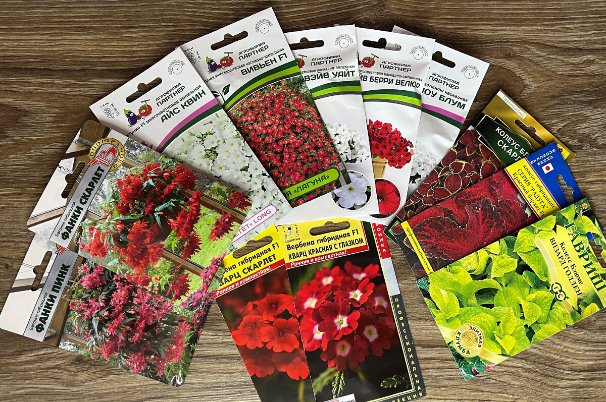 Небольшая часть семян приобретенная для выращивания в 2023 году.