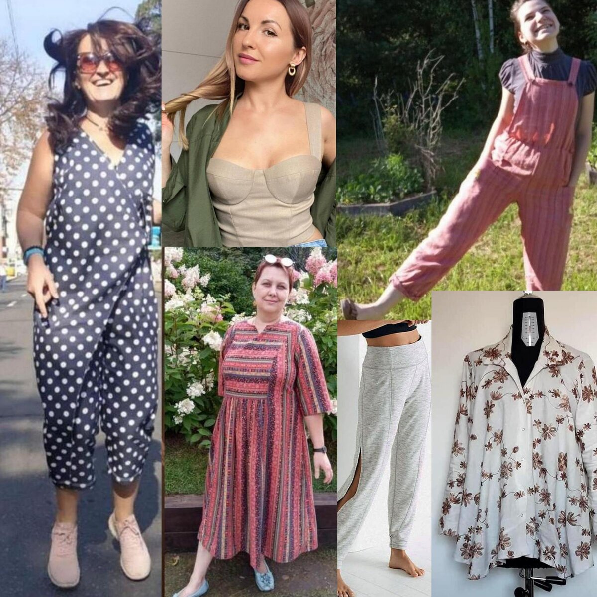 Сшитые покупательницами изделия по летним выкройкам