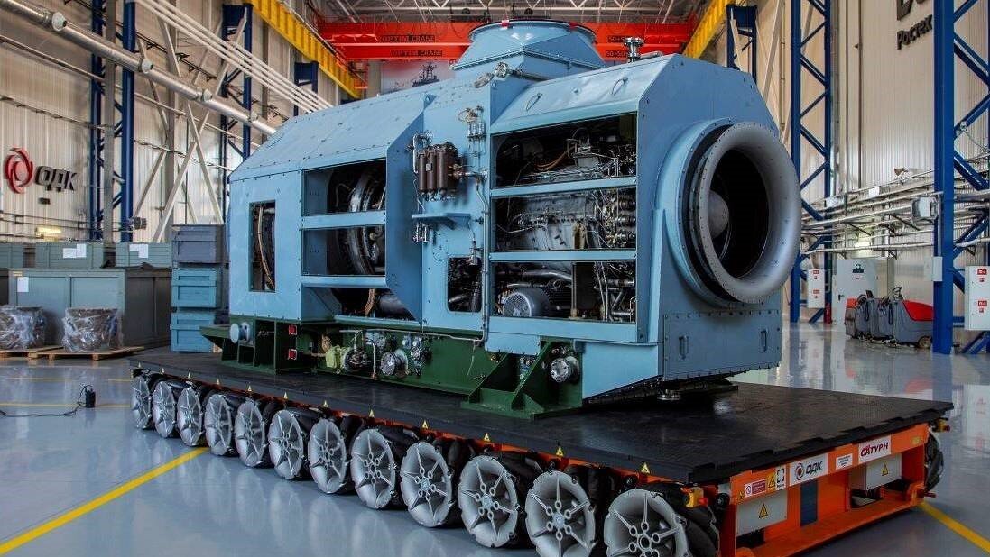 Российский газотурбинный двигатель М90ФР. Взято из Яндекс-картинок 