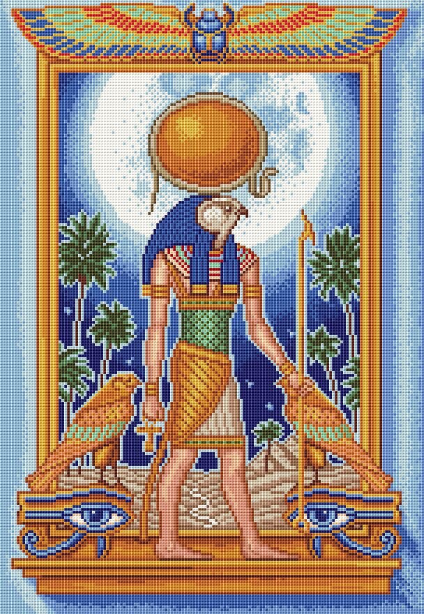 Оригинал вышивки «Бог египта»