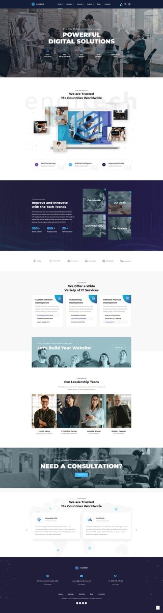 Шаблоны Elementor для WordPress