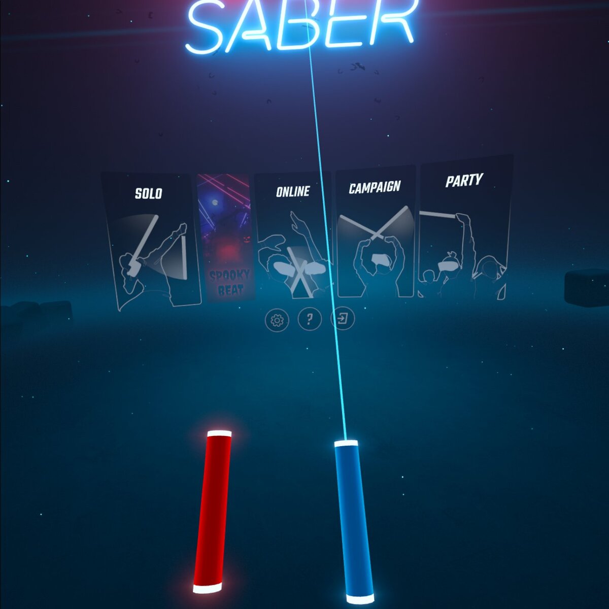Beat Saber (скриншот во время моей игры)