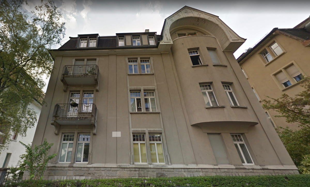 HutterStrasse 62, Zurich. Google StreetView, 2021