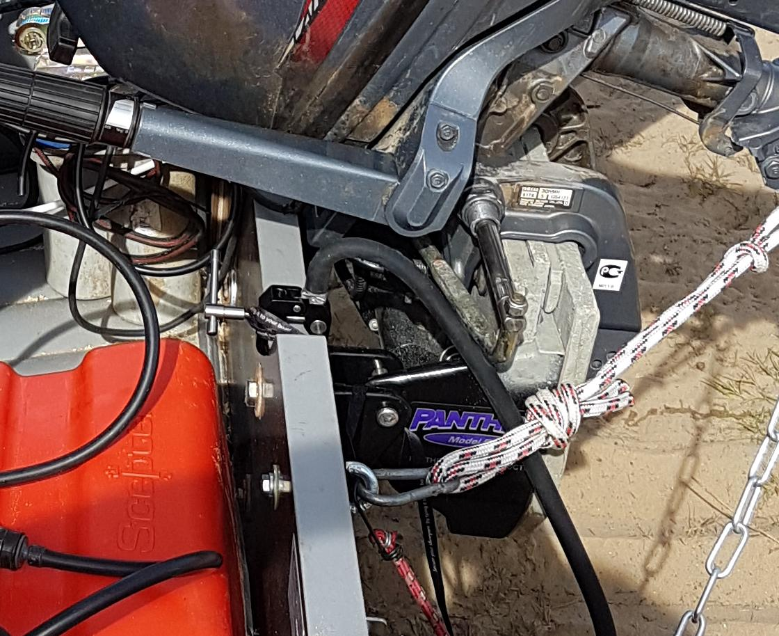 Трим, штур-трос, страховка мотора