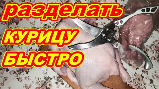 Как разделать курицу Быстро ! Многофункциональные Мощные кухонные ножницы MYVIT