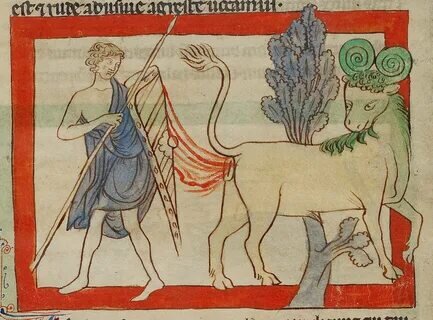 Странные рисунки, неправда ли?)The Bonnacon, Laughing Stock of the Medieval Bestiary .