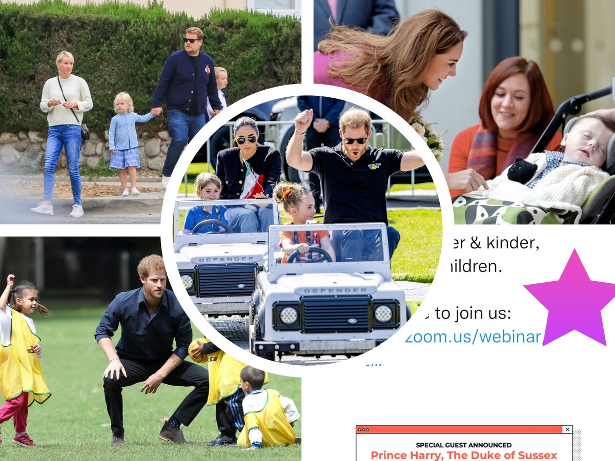 Корден ( вверху с семьей), нахваливает  отцовские качества друга Гарри, детские организации зовут принца на семинары , что вообще происходит? 