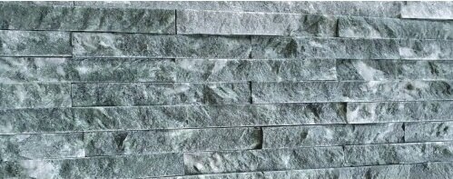 Плитка из змеевика "РВАНЫЙ КАМЕНЬ" ДхШхТ 200х40х20-25