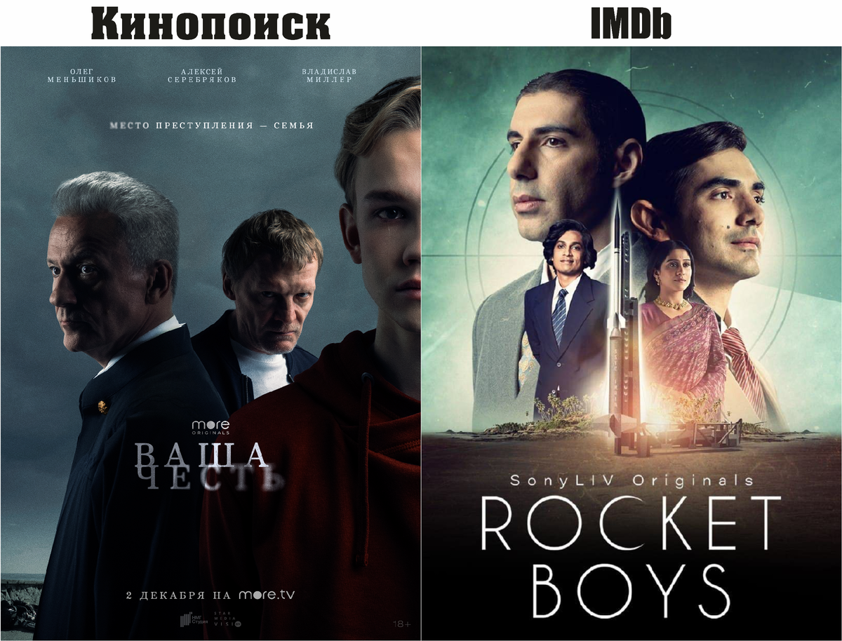 Постеры взяты с сайтов: https://www.kinopoisk.ru/film/4421010/posters/page/1/ и https://www.imdb.com/title/tt13868972/mediaviewer/rm3725649409/