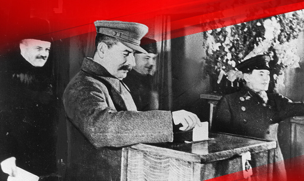 Сталин на выборах ещё до войны