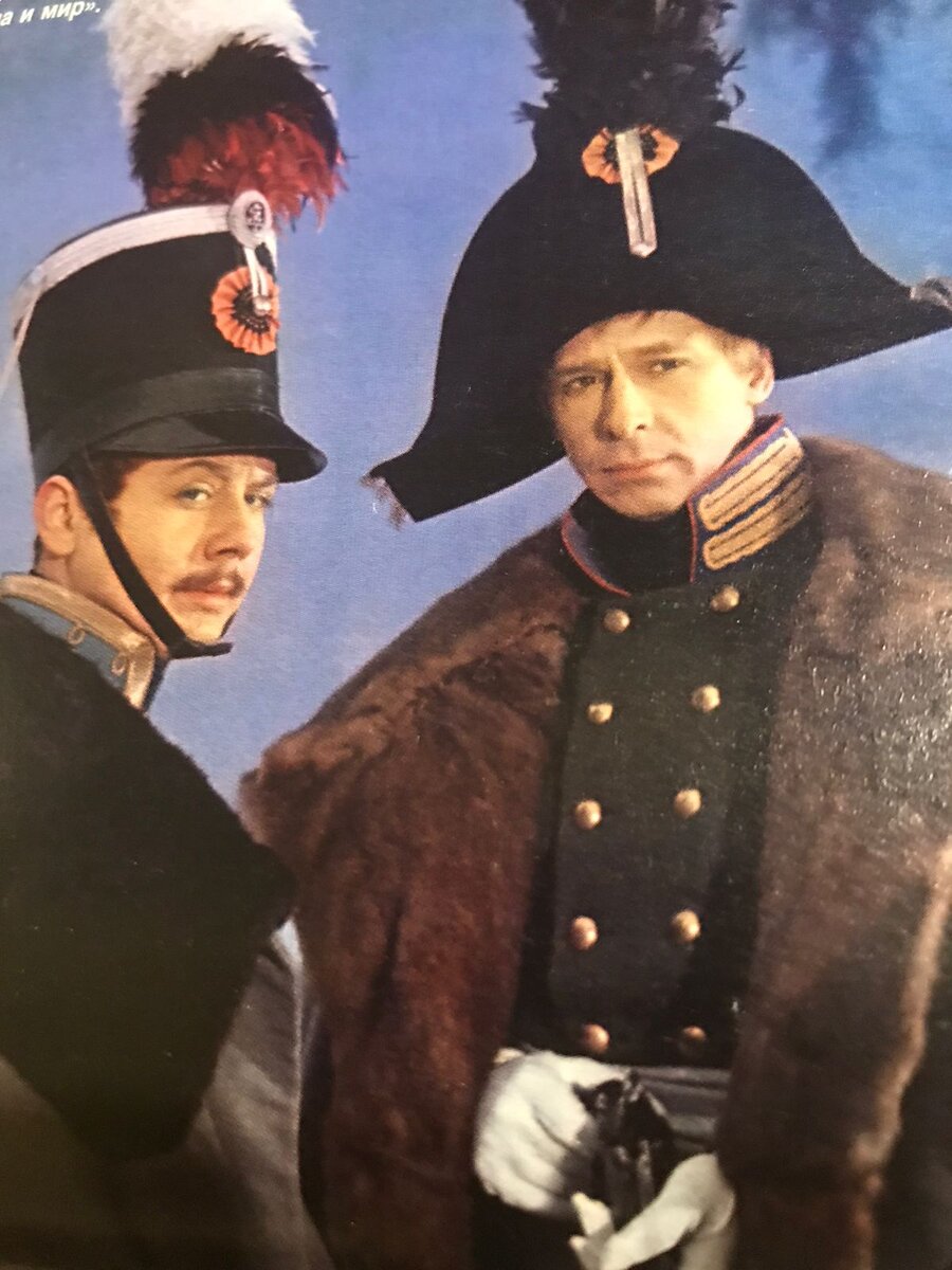Олег Табаков и Олег Ефремов в фильме "Война и мир", 1965 год