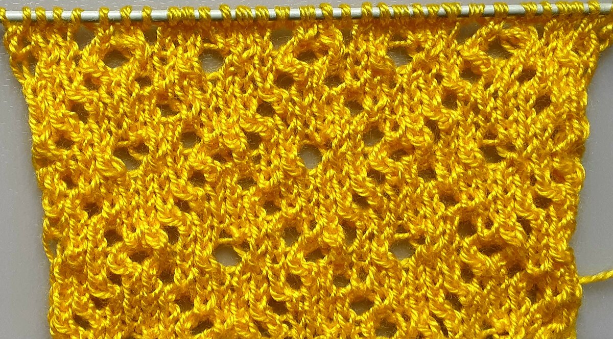 Лицевая сторона узора.