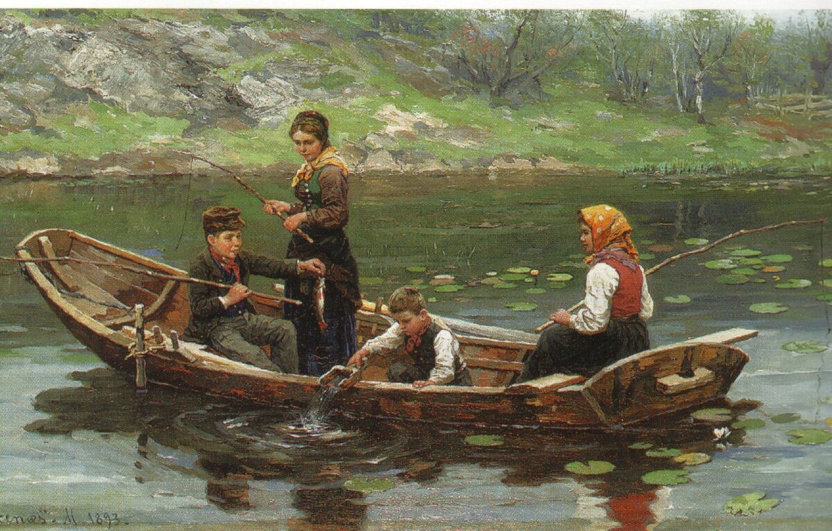 У реки старые