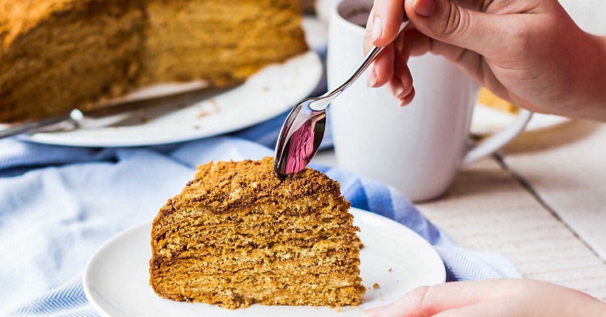 Small Cake with Caramel topping