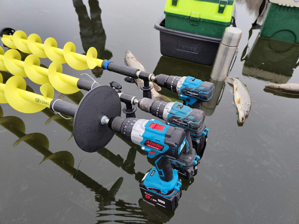 Проверенные лично нами шуруповерты для бурения льда! Все ссылки оставлю внизу статьи!