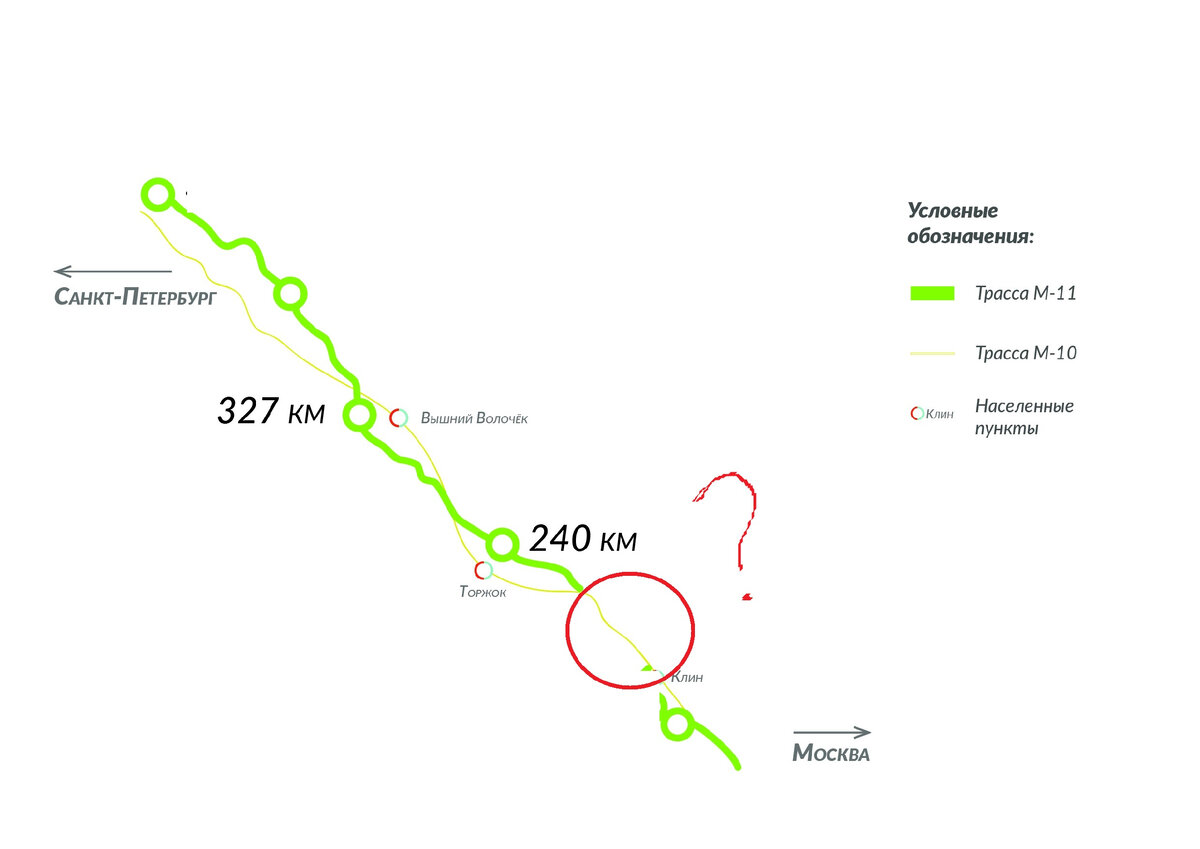 Трасса м11 на карте от санкт петербурга