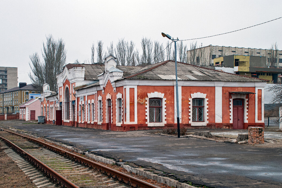 Вокзал станции Бахмут-1. 2020 год.