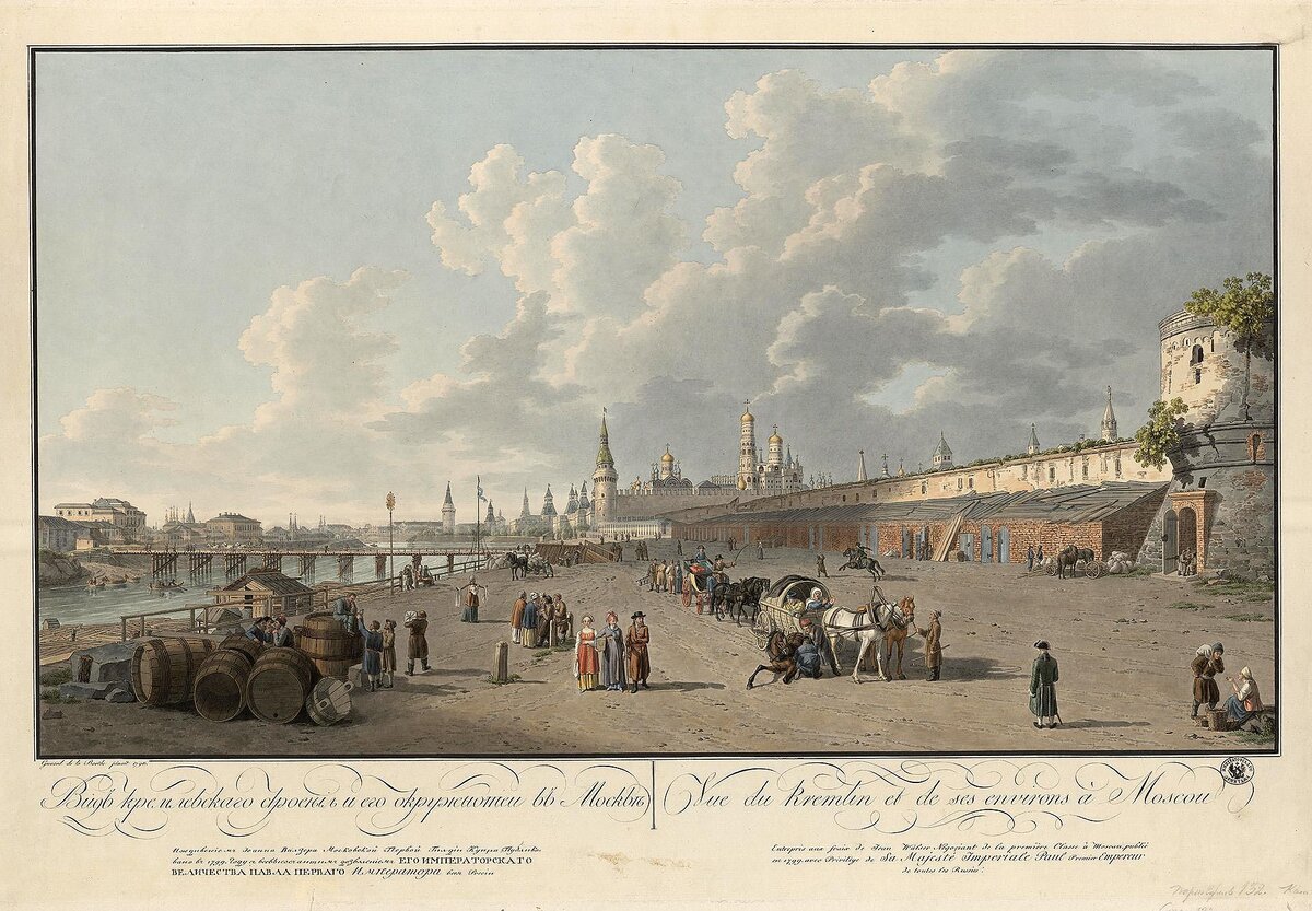 Москворецкая набережная в Зарядье, 1799