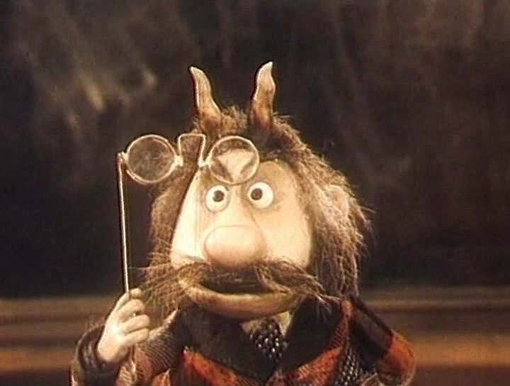 Старый чёрт из мультфильма "Чертёнок №13". Хочется сказать словами из песни пожилым гулякам, прежде чем лезть к молодым, в зеркало возьми и загляни.