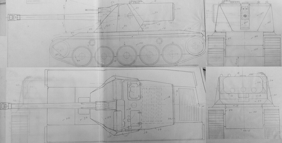 Рисунок проектируемого тяжёлого танка Krv EMIL
ftr.wot-news.com