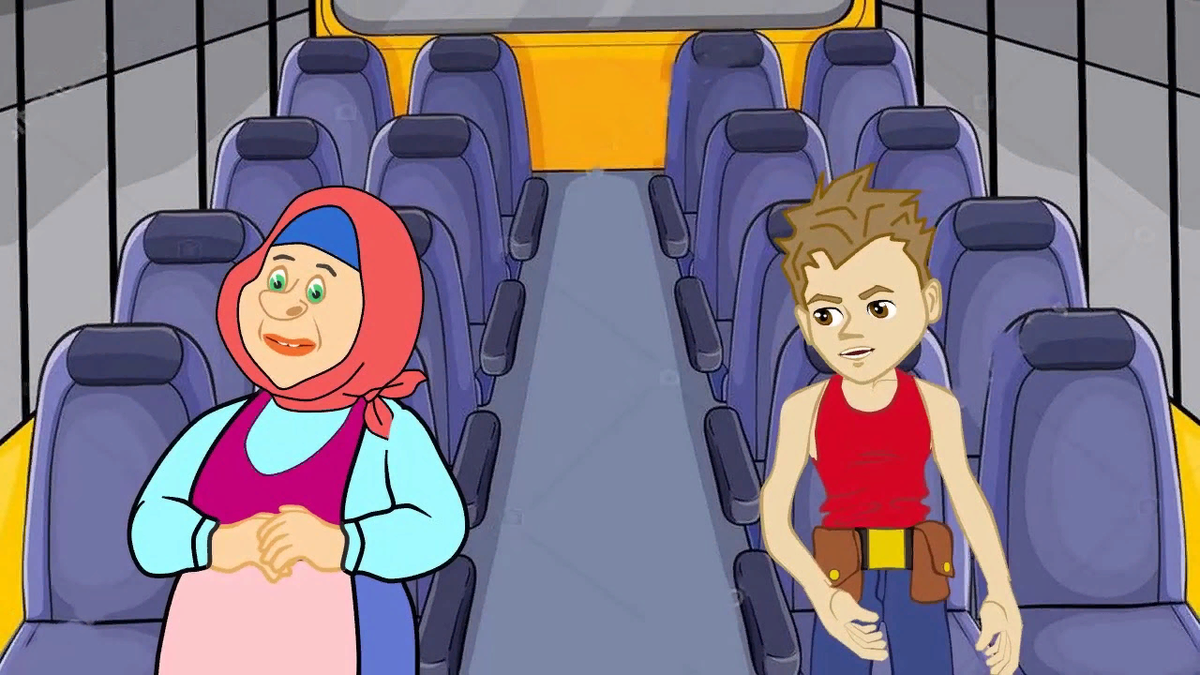 Ребенок едет в маршрутке. Пассажир мультяшный. Мальчик в автобусе. Автобус едет. Картина едем в автобусе.