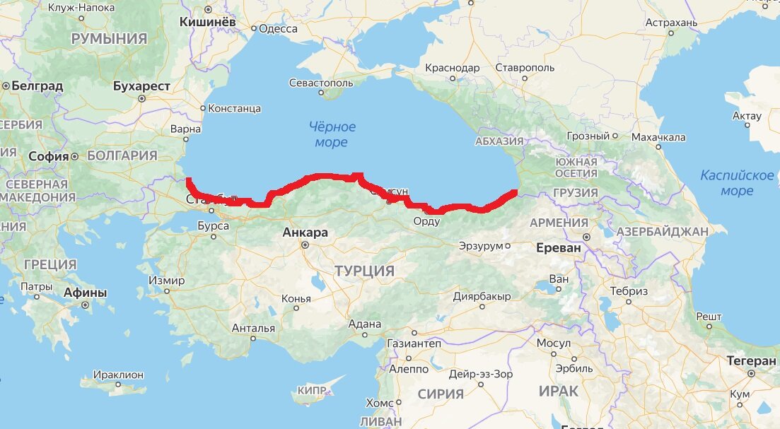 Какое море в турции